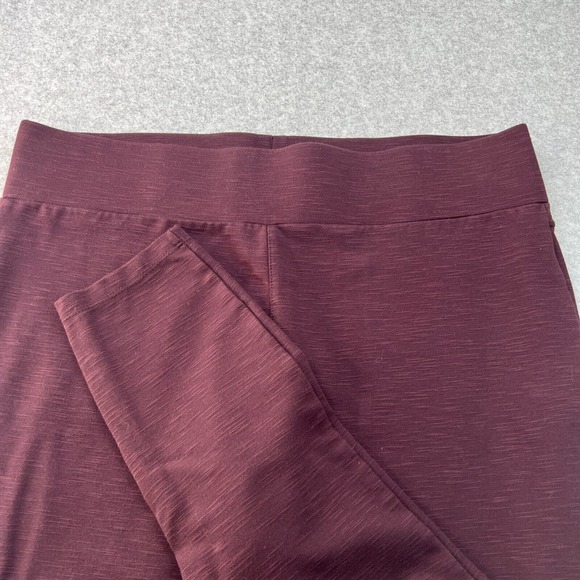 Matty M Leggings Women's Stretch Pants Burgundy Red Stretch Waistband Size XL - Picture 1 of 13